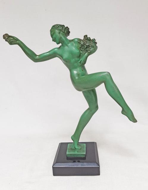 Art Deco Beeld - Fairal - Le Verrier., Antiek en Kunst, Kunst | Beelden en Houtsnijwerken, Ophalen of Verzenden