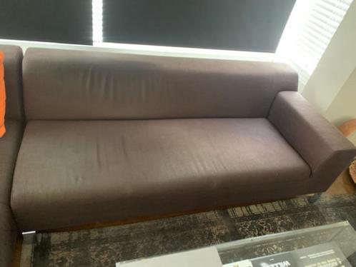 Divan zitbank, Huis en Inrichting, Zetels | Zetels, Gebruikt, Rechte bank, Driepersoons, 150 tot 200 cm, 75 tot 100 cm, Hout, Metaal