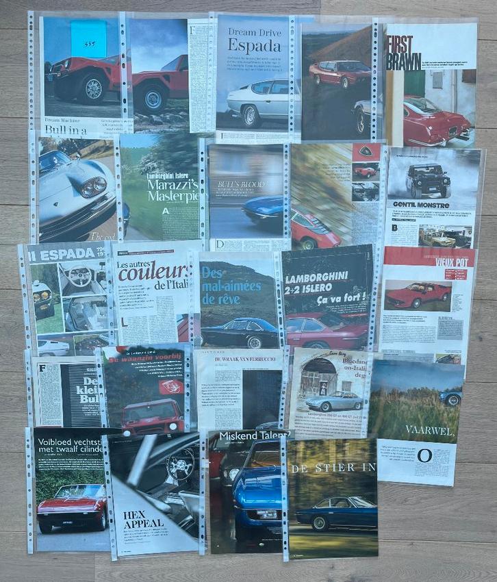 LAMBORGHINI LM002, ESPADA ET URRACO - ARTICLES, Livres, Autos | Brochures & Magazines, Enlèvement ou Envoi