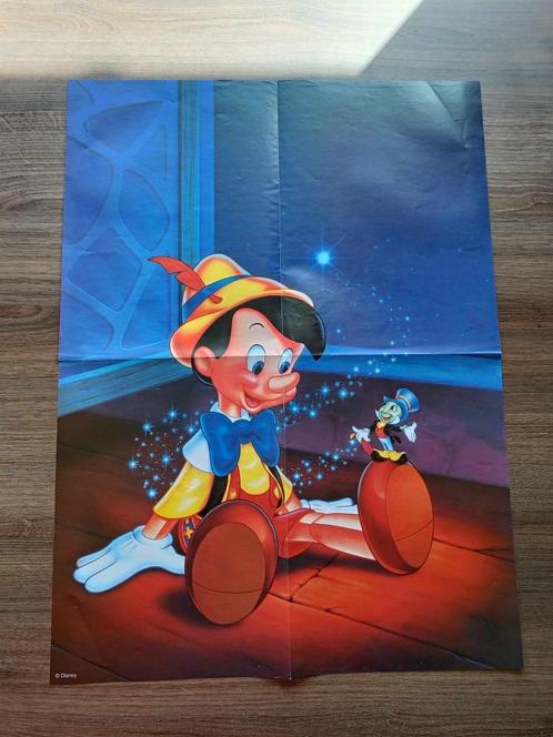 Poster - Pinokkio - Disney - Kinderen - Versiering - €1, Verzamelen, Posters, Zo goed als nieuw, Film en Tv, A4 of kleiner, Rechthoekig Staand
