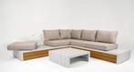 Loungeset CASSIS ALU TEAK, Tuin en Terras, Tuinsets en Loungesets, Ophalen, 5 zitplaatsen, Bank, Aluminium