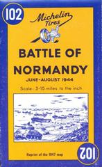(m26) Battle of Normandy, June-August 1944, reprint map, Verzamelen, Verzenden