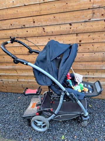 teutonia buggy met koetsbak, maxi cosi en 3 iso fixen beschikbaar voor biedingen