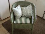 groen rotan zeteltje met kussentjes, Tuin en Terras, Ophalen, Zo goed als nieuw, Rotan
