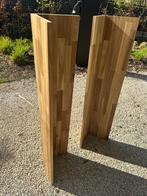 2 massieve houten wandleggers – 120 x 25 cm, Ophalen, Zo goed als nieuw
