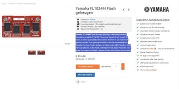 Yamaha FL1024M Geheugen beschikbaar voor biedingen