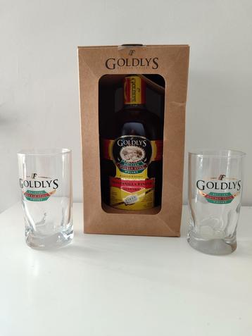 Goldlys Manzanilla finish Belgische whisky 12 year 2 glazen beschikbaar voor biedingen