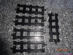 duplo, set van 5 zwarte, rechte rails voor manueel treintje, Enfants & Bébés, Jouets | Duplo & Lego, Enlèvement ou Envoi, Duplo