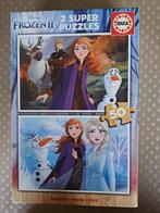 Puzzels Frozen (Disney), Ophalen of Verzenden, 10 tot 50 stukjes, Zo goed als nieuw, Van hout