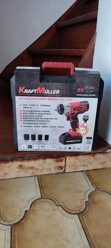 Clé à choc 36 Volt Kraft Muller, Enlèvement ou Envoi, Neuf