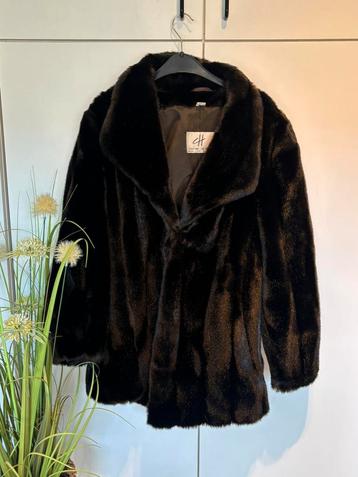 Luxe faux fur jas van Couture Hélène – maat B 46 beschikbaar voor biedingen