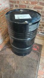 Zwarte 200l ton, Tuin en Terras, Ophalen, Zo goed als nieuw, Vuurkorf