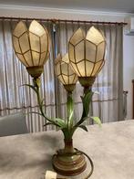 vintage lamp met varkensblaas kappen, Ophalen, Zo goed als nieuw, Vintage, Minder dan 50 cm