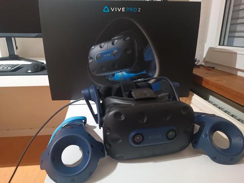 HTC Vive Pro 2 full kit 4K 120Hz, Consoles de jeu & Jeux vidéo, Virtual Reality, Comme neuf, PC, Lunettes VR, Enlèvement