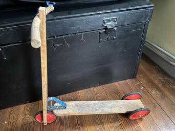 houten step - vintage merk: ABC Stepke - kinderspeelgoed