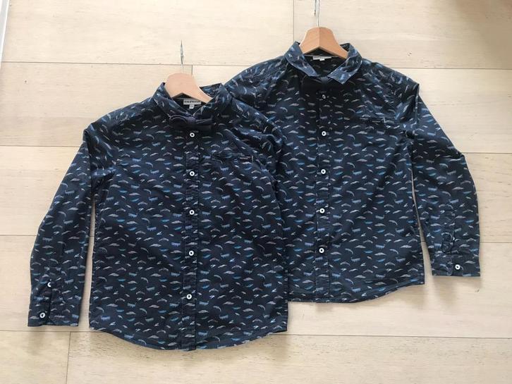 Hemd JBC maat 134 (met of zonder strik) 1 of 2 stuks, Kinderen en Baby's, Kinderkleding | Maat 134, Zo goed als nieuw, Jongen