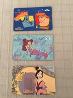 3 telefoonkaarten Disney ( Hercules / Mulan ), Verzamelen, Telefoonkaarten, Ophalen of Verzenden