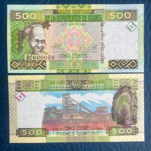 Guinée - 500 Francs 2017 - Pick 47b - UNC, Timbres & Monnaies, Billets de banque | Afrique, Billets en vrac, Guinée, Enlèvement ou Envoi