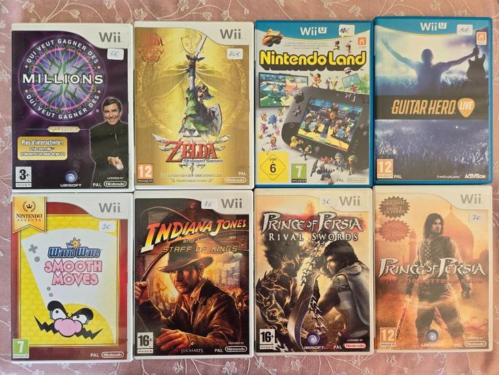 Divers jeux Nintendo Wii et Wii U à vendre, Games en Spelcomputers, Games | Nintendo Wii, Gebruikt, Muziek, Ophalen