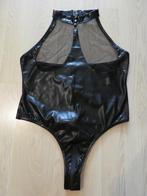Body Wetlook + Nylon Zwart, Ophalen of Verzenden, Zwart, Body of Korset