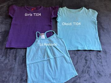 Vêtements T104 fille à partir de 2,00€ très bon état beschikbaar voor biedingen