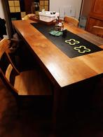 Une table massive en teck de 2 m pour 150€ et 15 €/chaise!, Teck, Comme neuf, Enlèvement, 50 à 100 cm