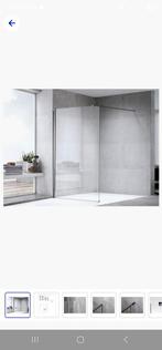 Nieuw douchescherm 120x195 veiligheidsglas met nanocoat, Ophalen