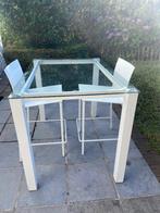 Hoge tuintafel met 2 barkrukken, Ophalen