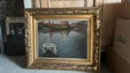 Schilderij naamloos met zware gouden kader, Ophalen, Schilderij