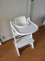 Stokke Tripp Trapp wit met babyset en tafelblad, Ophalen, Gebruikt