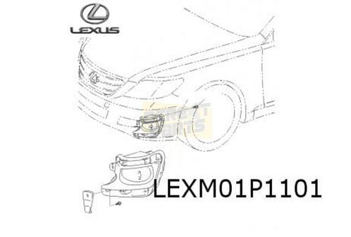 Lexus LS (460/600h) mistlamp L Origineel! 81221 50120, Auto-onderdelen, Verlichting, Lexus, Nieuw, Verzenden