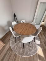 Ronde eet/tafel, Ophalen, Zo goed als nieuw, Hout, 4 tot 6 stoelen