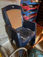 5 plastieke stoelen, Ophalen, Gebruikt