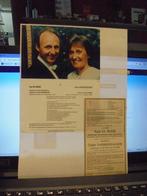 dp koppel De Moor - Vanhonnacker, Verzamelen, Bidprentjes en Rouwkaarten, Ophalen of Verzenden, Bidprentje