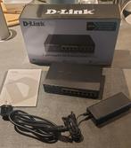 D-Link DGS-1008P switch - zwart, Zo goed als nieuw, Verzenden