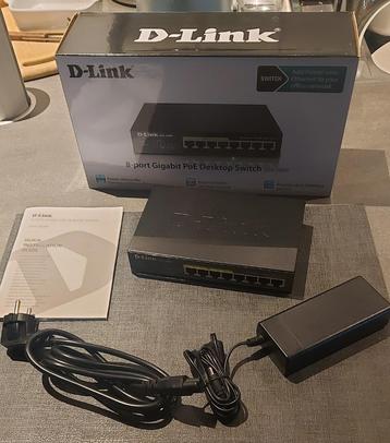 D-Link DGS-1008P switch - zwart beschikbaar voor biedingen