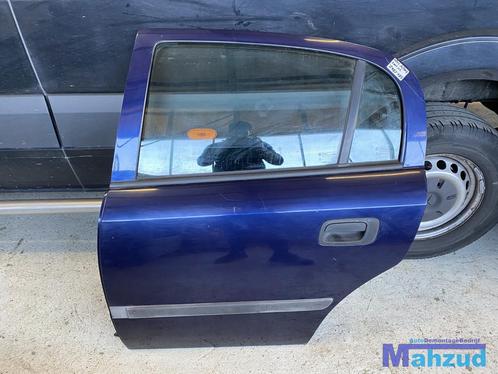 OPEL ASTRA G blauw Z282 links achter deur portier 5 deurs, Auto-onderdelen, Carrosserie, Deur, Opel, Achter, Links, Gebruikt