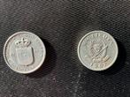 Belgisch Congo - uniek duo 1 fr 1957 & 1 makuta 1967, Postzegels en Munten, Verzenden, Setje