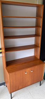 Vintage (boeken)kast, Huis en Inrichting, Ophalen, Zo goed als nieuw, Teakhout, Vintage