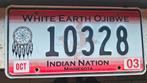 Minnesota - Indian nation nummerplaat, Ophalen of Verzenden, Gebruikt
