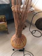 Oranje lamp van rotanstof, Antiek en Kunst, Ophalen