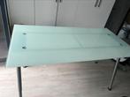 Bureau met glas, Huis en Inrichting, Bureaus, Ophalen, Zo goed als nieuw, Bureau