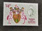 Îles Turques-et-Caïques 1969 - armoiries, flamant rose **, Enlèvement ou Envoi, Non oblitéré, Amérique centrale