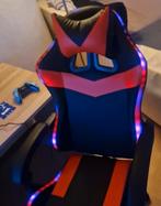 Bureau stoel met ledlichten, Huis en Inrichting, Bureaustoelen, Ophalen, Gebruikt