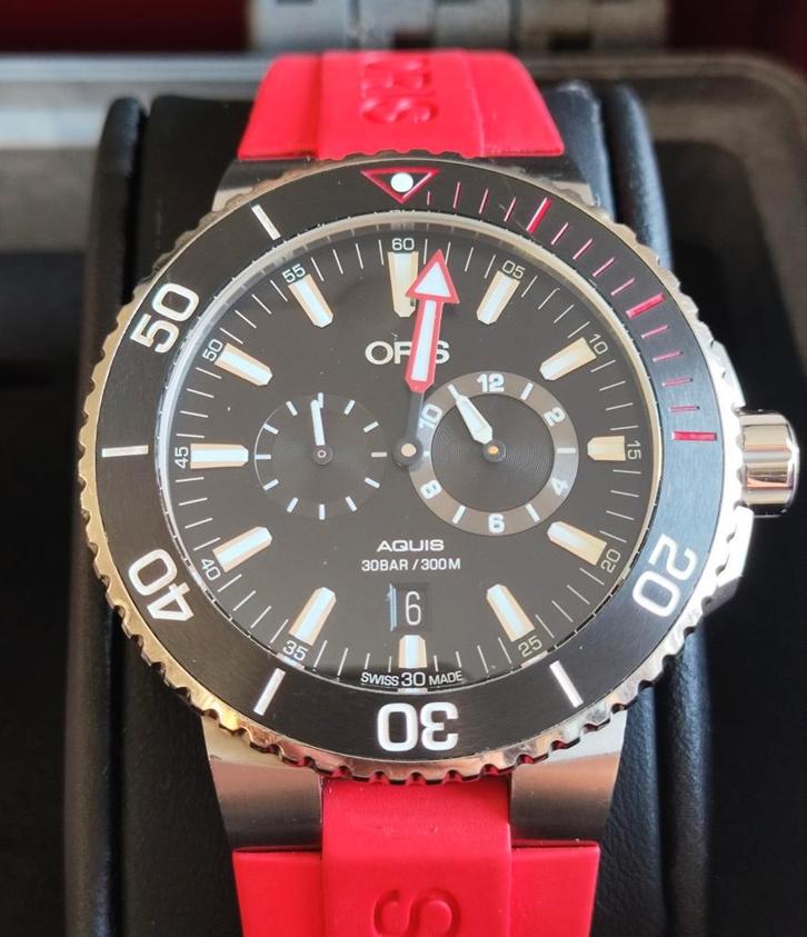 T.K. Oris Regulateur "Der Meistertaucher" Titanium van 2022., Handtassen en Accessoires, Overige Accessoires, Zo goed als nieuw