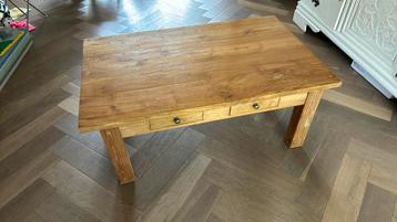 Eiken houten salon tafel