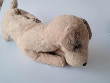 Vieux chien en mohair avec fermeture éclair, Enlèvement ou Envoi