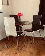 Table à manger + chaises, Ophalen, Gebruikt, 100 tot 150 cm, Rond