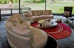 Roche Bobois Formentera 8-zits volledig leren bank, Ophalen, 300 cm of meer, 75 tot 100 cm, Stof
