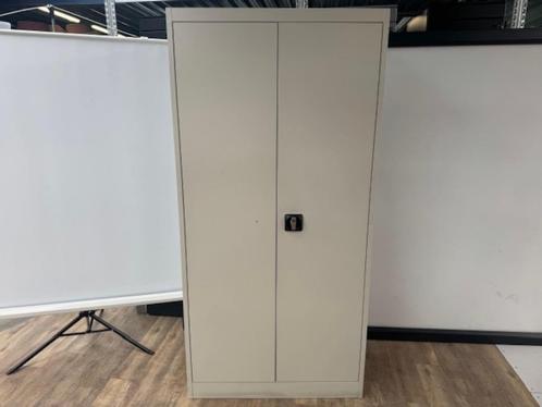 Licht grijze draaideurkast van 195x95x41 cm, Huis en Inrichting, Slaapkamer | Bedden, Grijs, Verstelbaar, Ophalen
